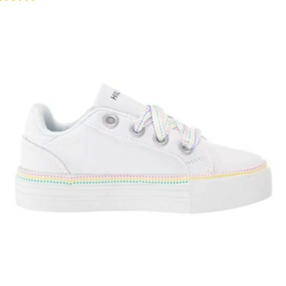 Tommy Hilfiger Kids Pina Platform Size 2 Color White New